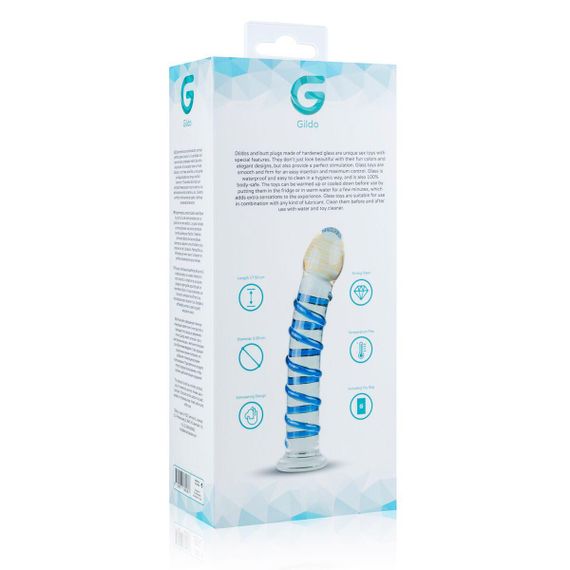 Скляний дилдо Gildo Glass Dildo No.1 Sex Aura | Зображення 5
