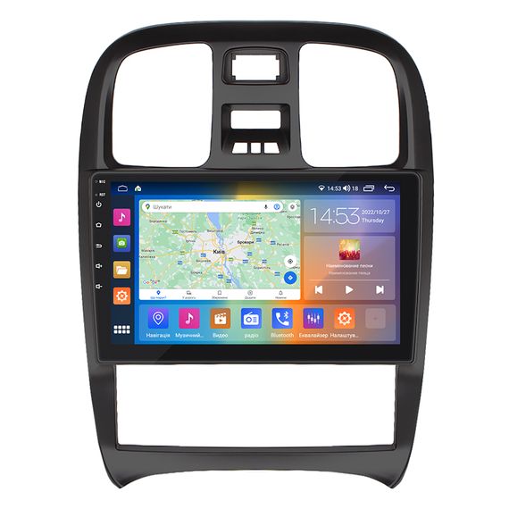 Штатна магнітола 9" Lesko для Hyundai Sonata IV (EF) Рестайлинг 2001-2012 4/64Gb CarPlay 4G Wi-Fi GPS Prime