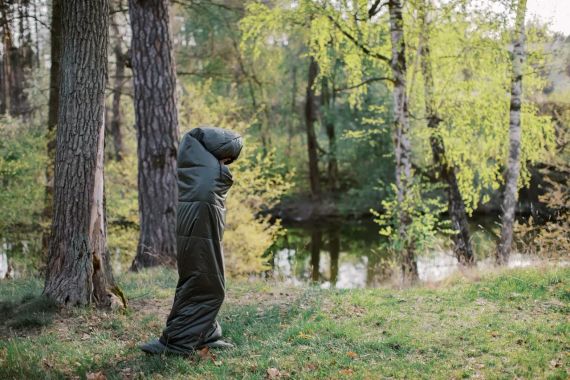 Спальний мішок ковдра Олива  Tramp Shypit 200 Regular Туристичний спальник до -5 Похідний спальний мішок  ВСУ, Кемпінг, Туризм | Зображення 9