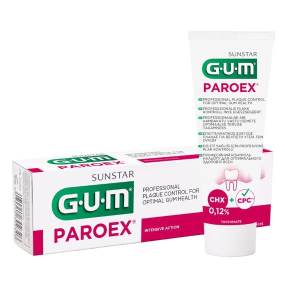 Зубна паста GUM Paroex, 0.12 %, 75 мл - Уцінка