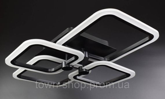 Люстра потолочная LED с пультом A2503/2+2-bk Черный 10х50х60 см.