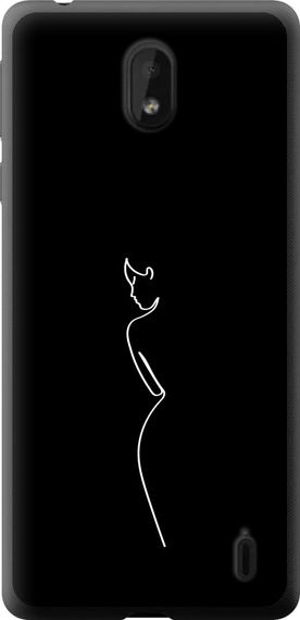 Чехол на Nokia 1 Plus Силуэт1 "4590u-1677-17620"