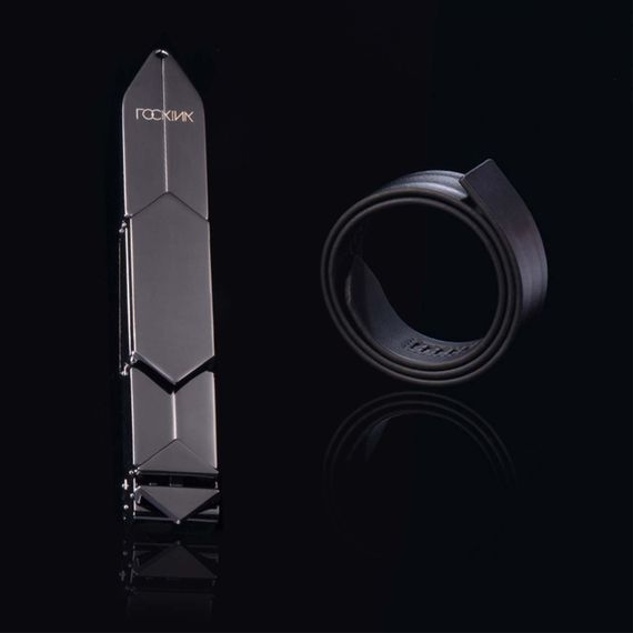 Регульована шльопалка LOCKINK Adjustable Slapper for Impact Play, чорна, натуральна шкіра | Зображення 3