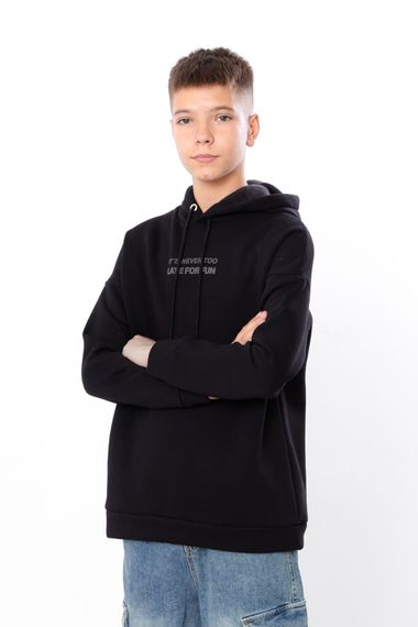 Худі для хлопчика (підлітковий) Носи своє 140 Чорний (p-12206-173307) | Зображення 1
