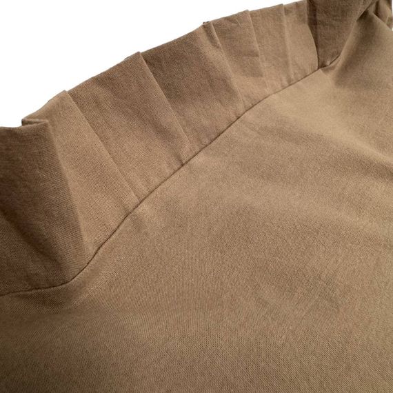 Наволочка декоративна з рюшами Stonewash Coffee SoundSleep 45х45 см | Зображення 4