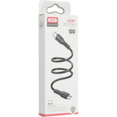 Дата кабель USB-C to USB-C 1.0m NB-Q231B 60W Black XO (NB-Q231B-BK) | Зображення 2