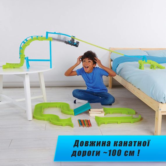 Трек машини всюдиходи WowWee Power Treads. Великий ігровий набір Hyperdrive Zipline Pack 60+ складових | Зображення 5