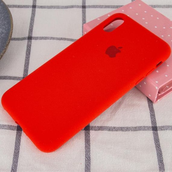 Чохол Silicone Case Full Protective (AA) для Apple iPhone X / XS (5.8") Червоний / Red | Зображення 1