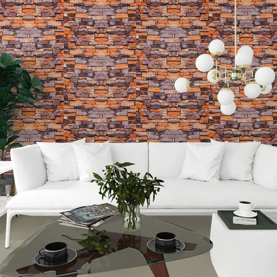 Самоклеюча 3D панель пісковик катеринославська цегла 3080x700x3мм SW-00001763 | Зображення 5