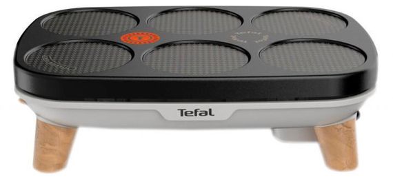 Блинница TEFAL PY900D12, 1100 Вт, Thermo-spot, серебристый/черный (PY900D12)