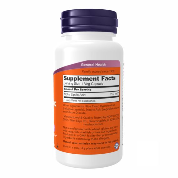 Alpha Lipoic Acid 250 mg - 60 vcaps | Зображення 1