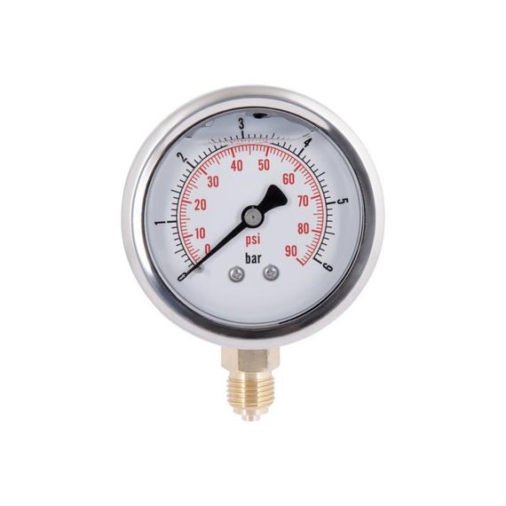 Манометр із гліцерином Thermo Alliance Forte 6 барів, 1/4"Н, нижнє під'єднання TAF170G6B