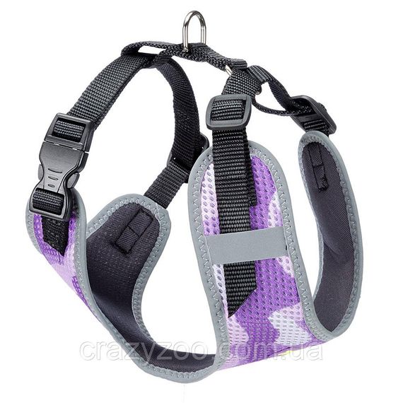 Шлея для собак Ferplast Nikita Fashion P S камуфляж фиолетовый A: 24-31 см B: 30-41 см 1.5 см 75468922