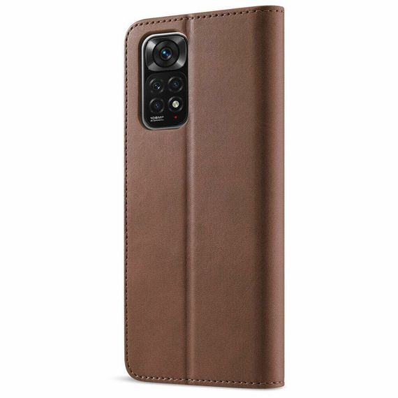 Чохол книжка iMeeke для Xiaomi Redmi Note 11 4G / 11s / Note 12s колір Темно-Коричневий | Зображення 5