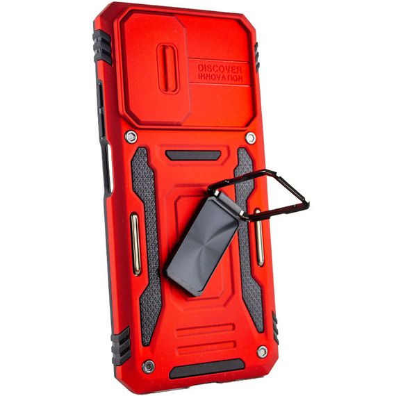 Ударопрочный чехол Camshield Army Ring для Xiaomi Redmi 9A Силикон, Красный / Red | Зображення 2