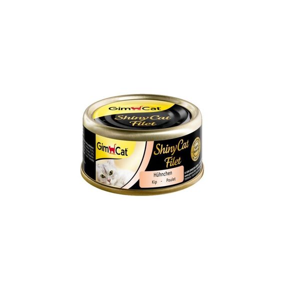Вологий корм з куркою в желе для котів GimCat Shiny Cat, 70 гр | Зображення 2