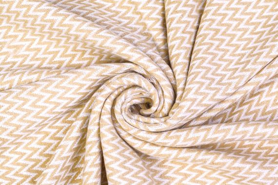 Плед бавняний зиг-заг бежевий Love You 200 x 220 см | Зображення 1