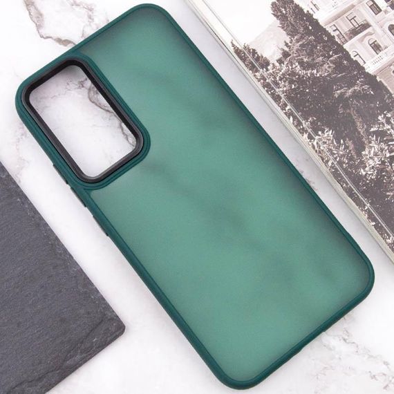 Чохол TPU+PC Lyon Frosted для Samsung Galaxy S25 Ultra Green | Зображення 3