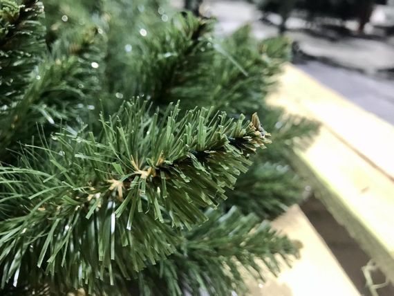 Вінок новорічний різдвяний Elegant зі штучної хвої d-50 см зелений | Зображення 3