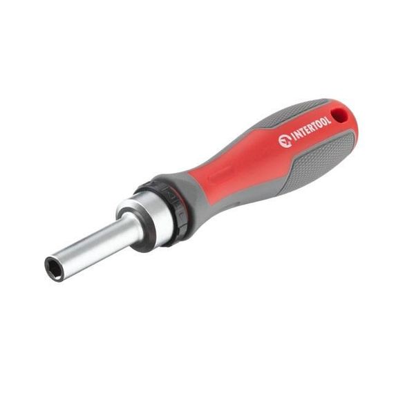 Викрутка реверсивна з комплектом насадок 57 од. INTERTOOL VT-3361 | Зображення 2