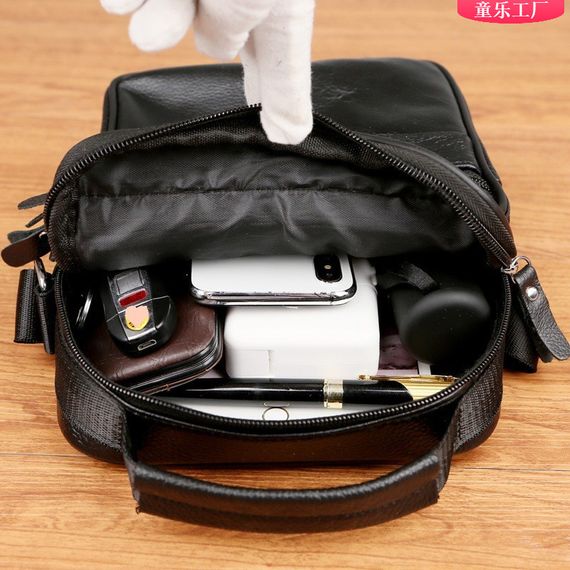 Чоловіча шкіряна барсетка через плече чорна Bexhill Bx-50311 | Зображення 5