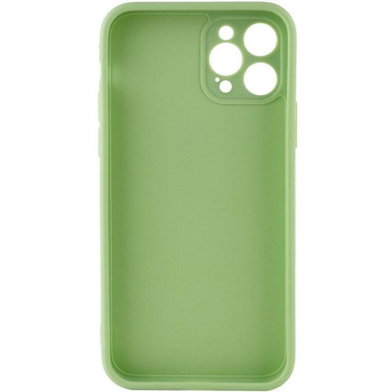 Силиконовый чехол Candy Full Camera для Apple iPhone 12 Pro (6.1") Фисташковый | Зображення 1