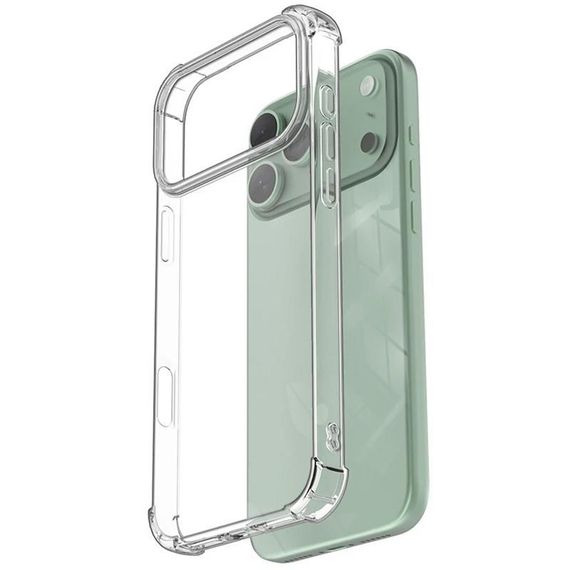 TPU чохол GETMAN Ease logo посилені кути для Apple iPhone 17 Pro Max (6.9") Безбарвний (прозорий) | Зображення 3
