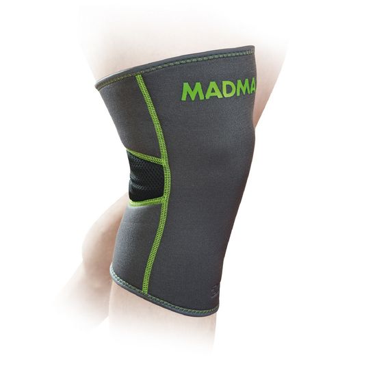 Наколінник Мадмакс MFA-294 Zahoprene Knee Support Dark Grey/Green (1шт.) L