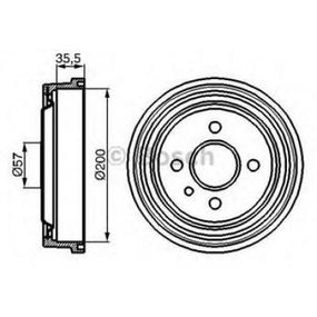 Тормозной барабан Bosch 0 986 477 021