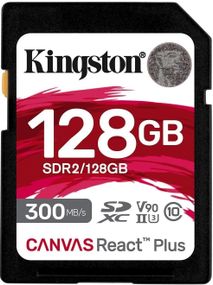 Карта пам'яті Kingston 128GB SDXC C10 UHS-II U3 R300/W260MB/s (SDR2/128GB)