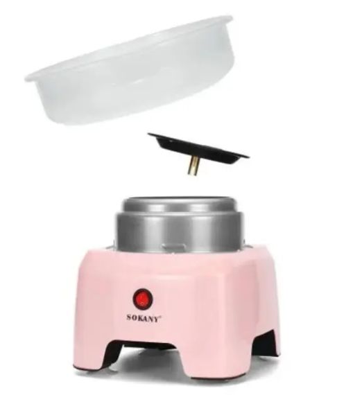 Апарат для виробництва цукрової вати Sokany 500W SK-520 рожевий | Зображення 1