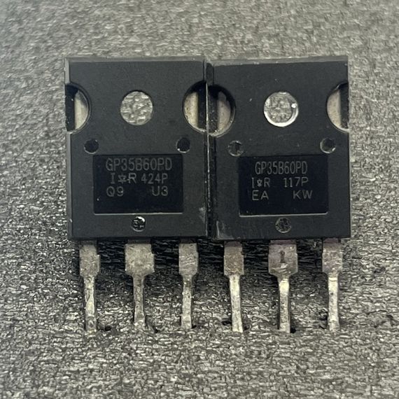 Транзистор GP35B60PD Оригинал! 80A/40A, 600V, IGBT (замена для FGH40N60SF, FGH40N60, 40N60) TO-247 демонтаж (копия)