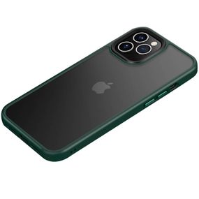 TPU+PC чехол Metal Buttons для Apple iPhone 12 Pro / 12 (6.1") TPU+PC, Зеленый