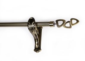 Карниз для штор однорядний металевий 25 мм, Лілет (комплект) РЕТРО 300 див.