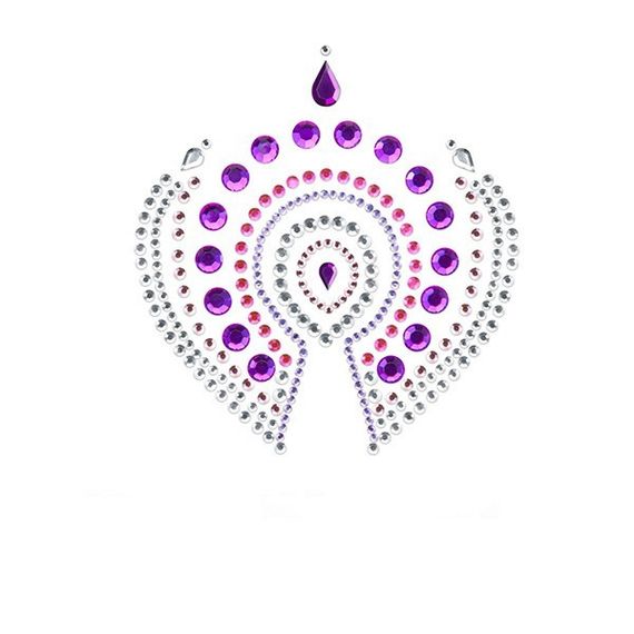 Прикраси для грудей та бікіні FLAMBOYANT зі стразами рожево-фіолетовий | Зображення 2