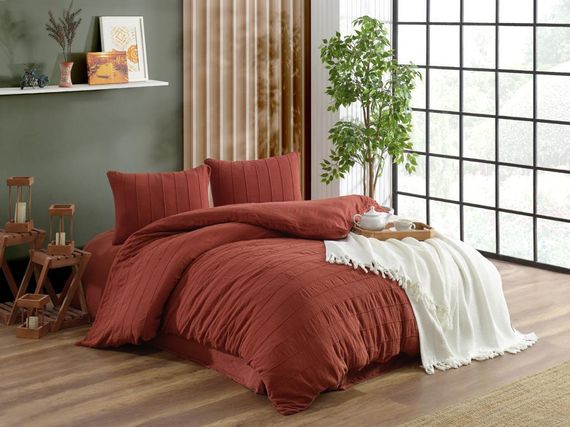 Постільна білизна  Sikel Muslin Patara 200 х 220 см Kiremit