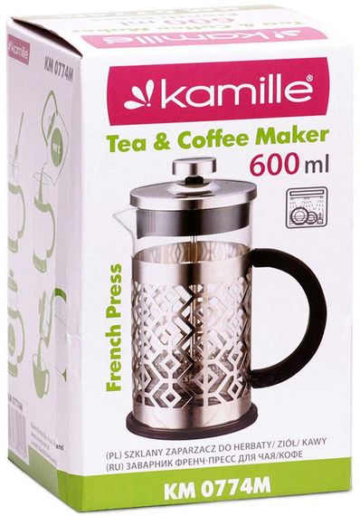 Френч-прес Kamille Frances 600мл з пластиковою ручкою | Зображення 3