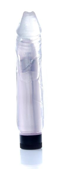 Вібратор Boss Series - Juicy Jelly Multispeed Clear, (довжина 22 см, діаметр 4 см) BS6700076 Sex Aura | Зображення 3