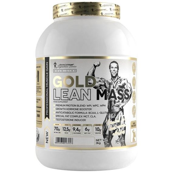 Гейнер Kevin Levrone Gold Lean Mass 3000 g /100 servings/ Vanilla
