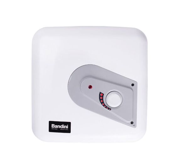 Водонагрівач Bandini Water Heaters Q 15(O), 15 л,1500 Вт, "мокрий" ТЕН, над мийкою, квадратний, білий (000004561)