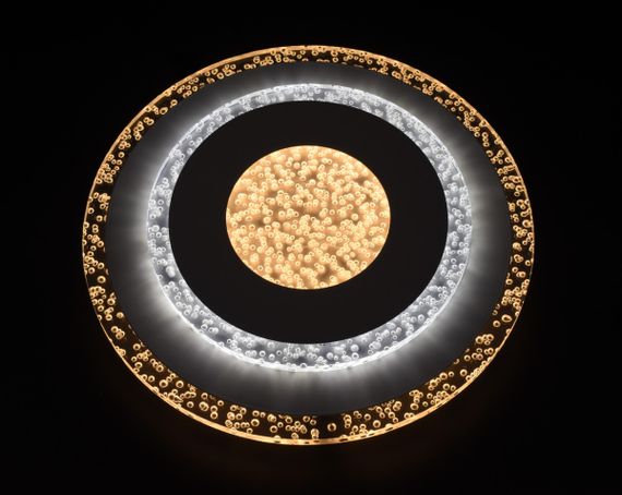 Сучасний круглий світильник стельовий LED для кімнати кухні ванної 26158 Білий 4х30х30 см. | Зображення 2