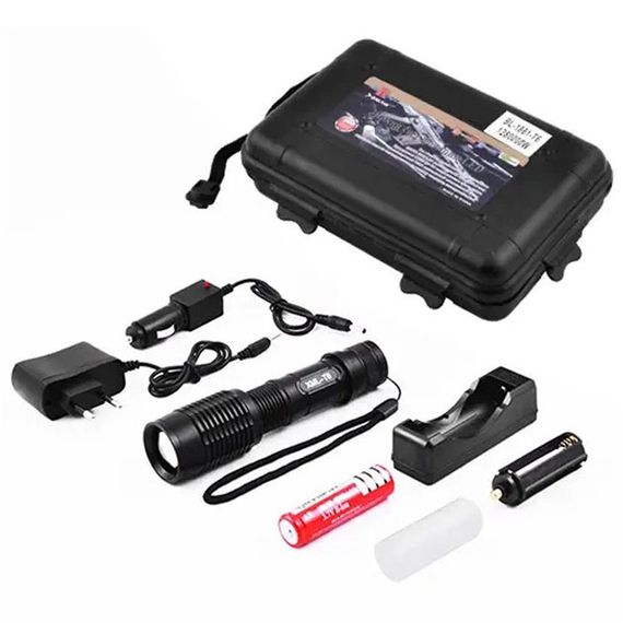 Портативний світлодіодний ліхтар із зарядкою Police, Ліхтар протиударний водонепроникний DX-92 | Зображення 8