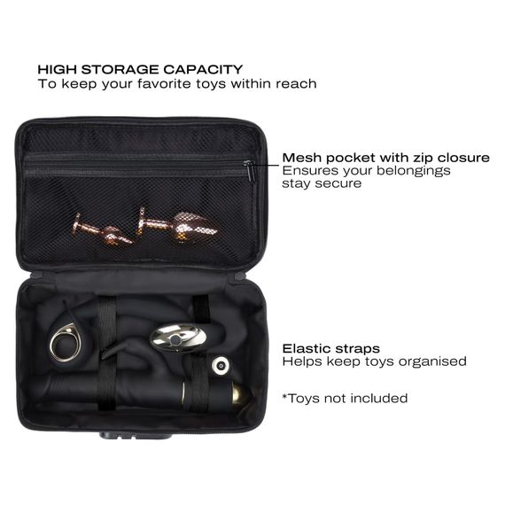 Кейс для іграшок Dorcel DISCREET BOX LUXURY GREEN, кодовий замок, 27×16×7,62 см | Зображення 3