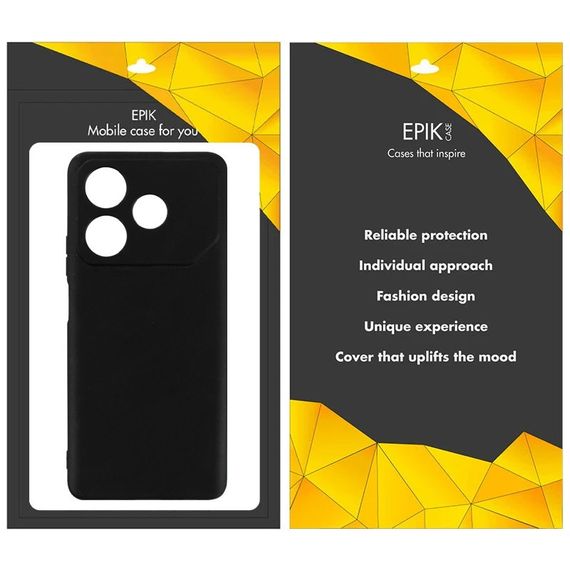 Чехол TPU Epik Black Full Camera для TECNO Pova 6 Neo (LI6) Черный | Зображення 1