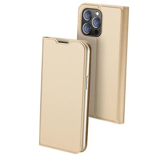 Чохол-книжка Dux Ducis з кишенею для візиток для Apple iPhone 12 Pro Max (6.7") Золотий