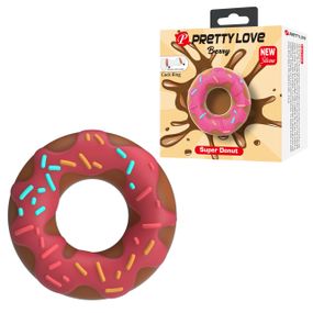 Эрекционное кольцо - Pretty Love Berry Super Donut Silicone Cock Ring sexstyle