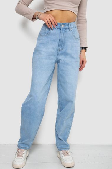Джинсы женские MOM  -уценка, цвет голубой, 255RM580-U-49