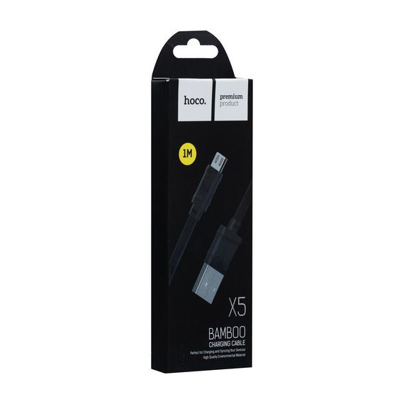 Кабель USB Hoco X5 Bamboo Micro Колір Білий | Зображення 4