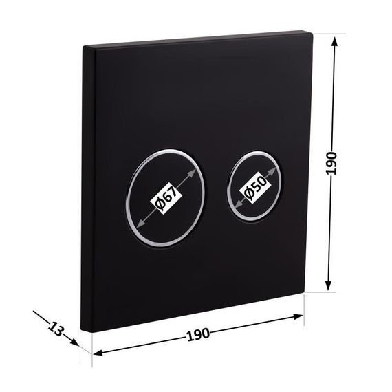 Панель смыва для унитаза Qtap Nest Uni QT0211P01V1178MB | Зображення 1