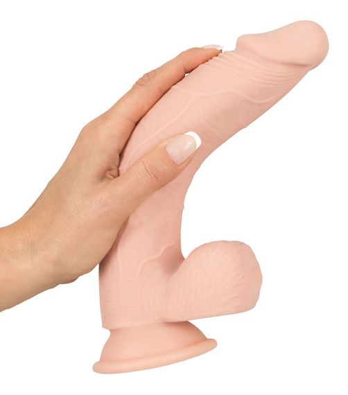 Фаллоимитатор с мошонкой - Nature Skin Medium Bendable Dildo sexstyle | Зображення 5